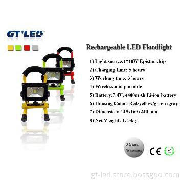 portable floodlight with SAA C-TICK CE ROHS,working time is 12 hours